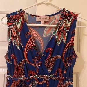 Philosophy dresses petite size: PM a bright royal blue stretch machine washable